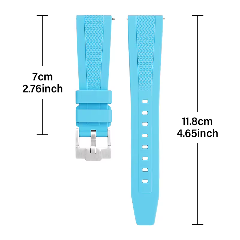 Nouveau bracelet de montre en silicone liquide 20/22 mm universel à libération rapide