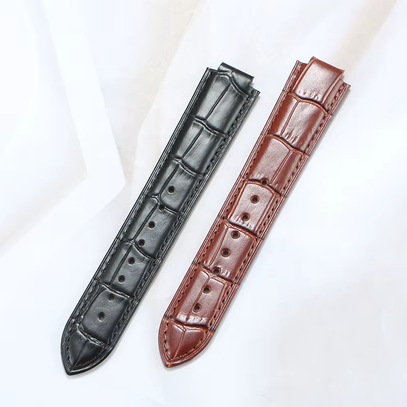Bracelet en cuir convexe pour Maserati Trident R 8821108039 R R 8821108038 21x18mm 24x18mm