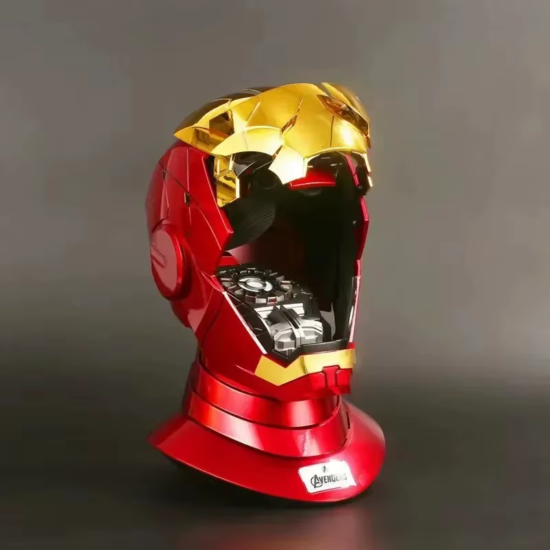 Nouveau en stock : Casque Iron Man Mk5 Marvel Avengers 1/1, jouet de collection électrique à ouverture et fermeture automatiques, activé par la voix, cadeau idéal