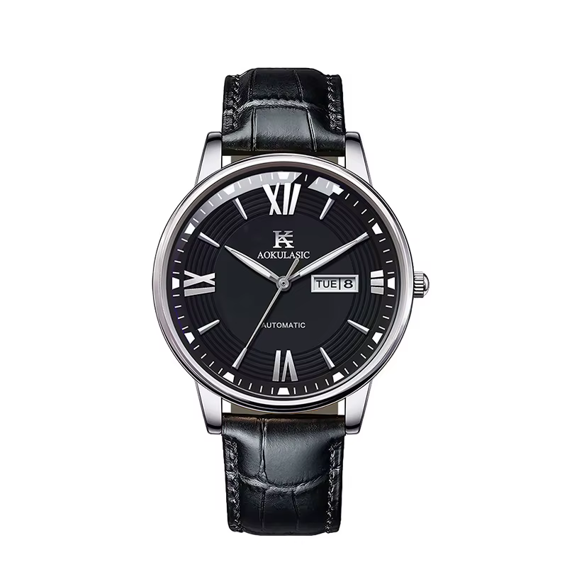 Montre mécanique automatique ultra fine pour hommes