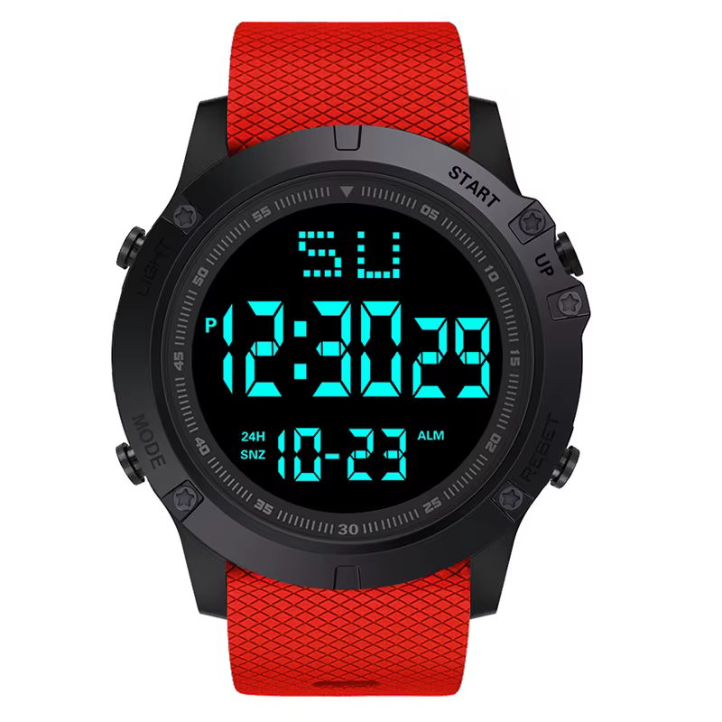 Montre de dehors Militaire Multifonction pour Homme et Enfant, Étanche, Numérique, LED, Grand Cadran, Étudiant, Électronique
