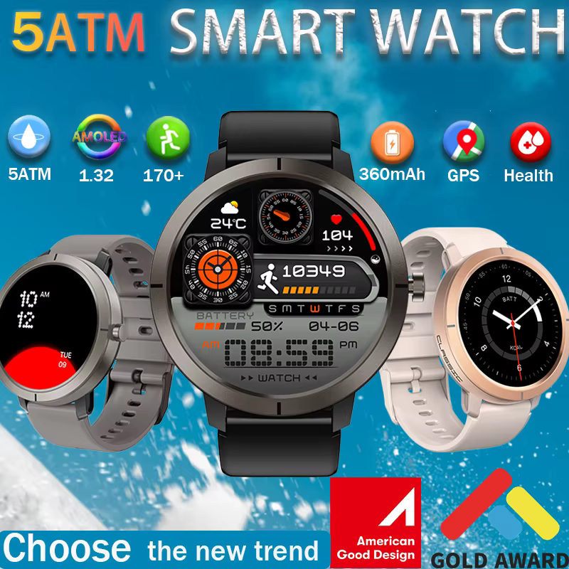 Montre connectée GPS 2026 AMOLED 1