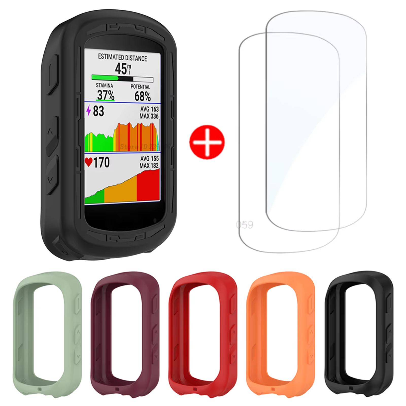 Coque en silicone TPU + 2 pièces en verre trempé pour Garmin Edge 840 540 GPS chronomètre housse de protection 540