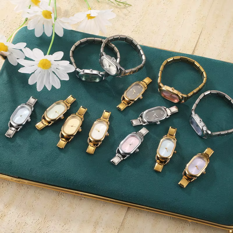 Connecteur de montre de mode en acier inoxydable, lien de charme italien de 9MM, en-tête de montre carrée pour femmes, Bracelet de liaison, bijoux à bricoler soi-même, cadeau