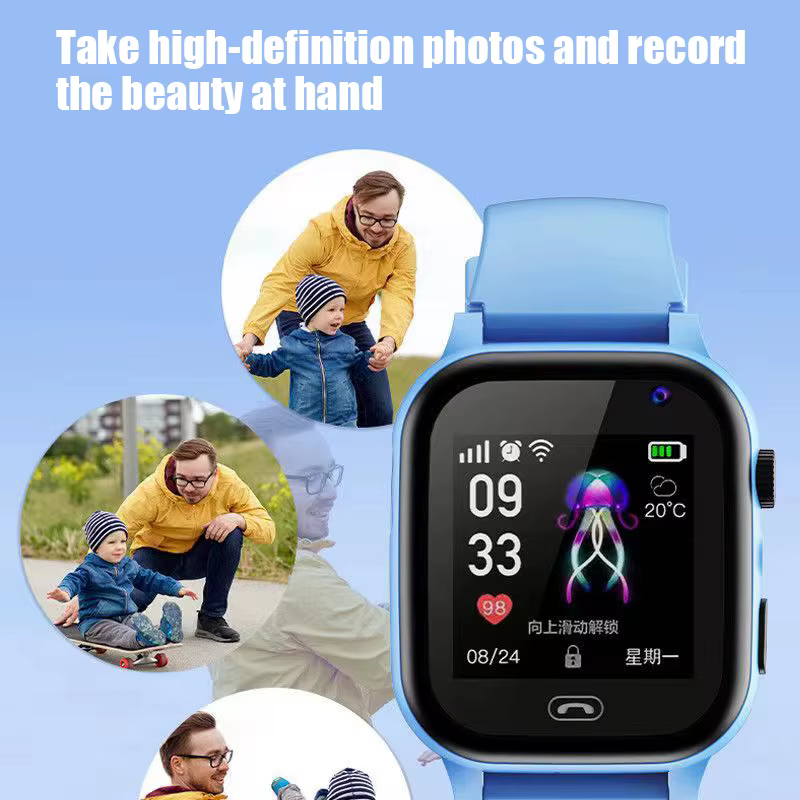 4G enfants montre intelligente pour SOS GPS appel LBS Tracker localisation carte Sim montres horloge multifonctionnelle