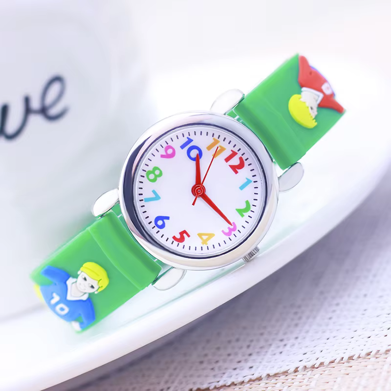 Montres de football en silicone pour enfants