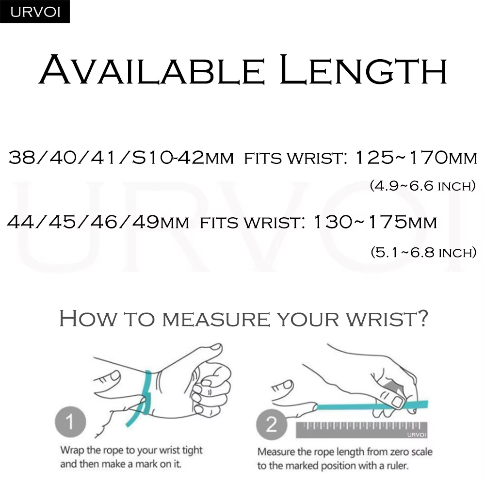 URVOI Hapi Attelage Double Tour pour bracelet de montre Apple série 11 10 9 8 7 SE3