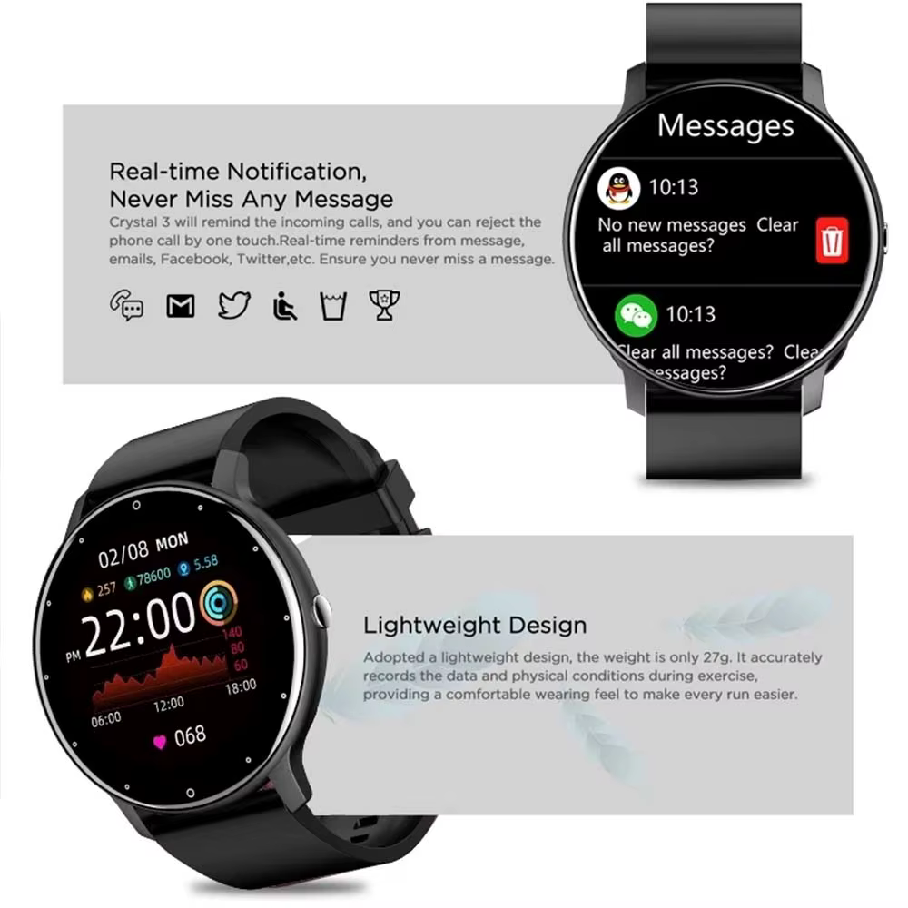 Nouvelle montre connectée Plus pour femmes et hommes
