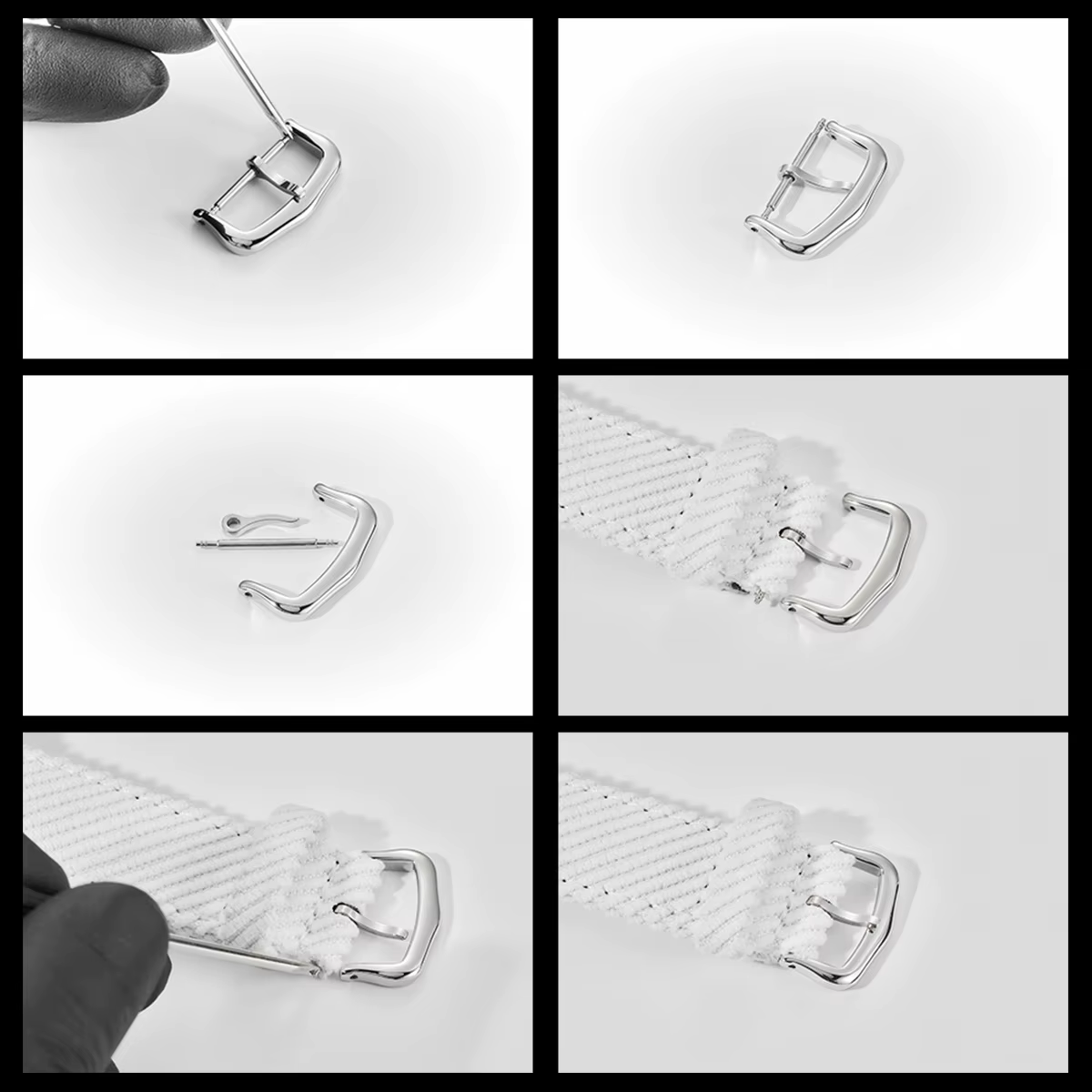 Boucle de montre en acier inoxydable 316L