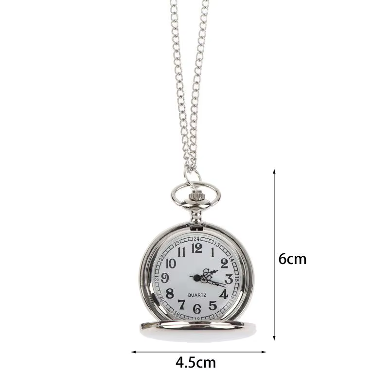 ☺ Montre de poche rétro classique à cadran numérique simple