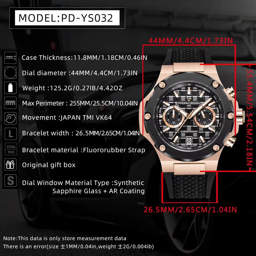 PAGANI DESIGN 2026 Nouvelle montre de luxe pour homme PD-YS032