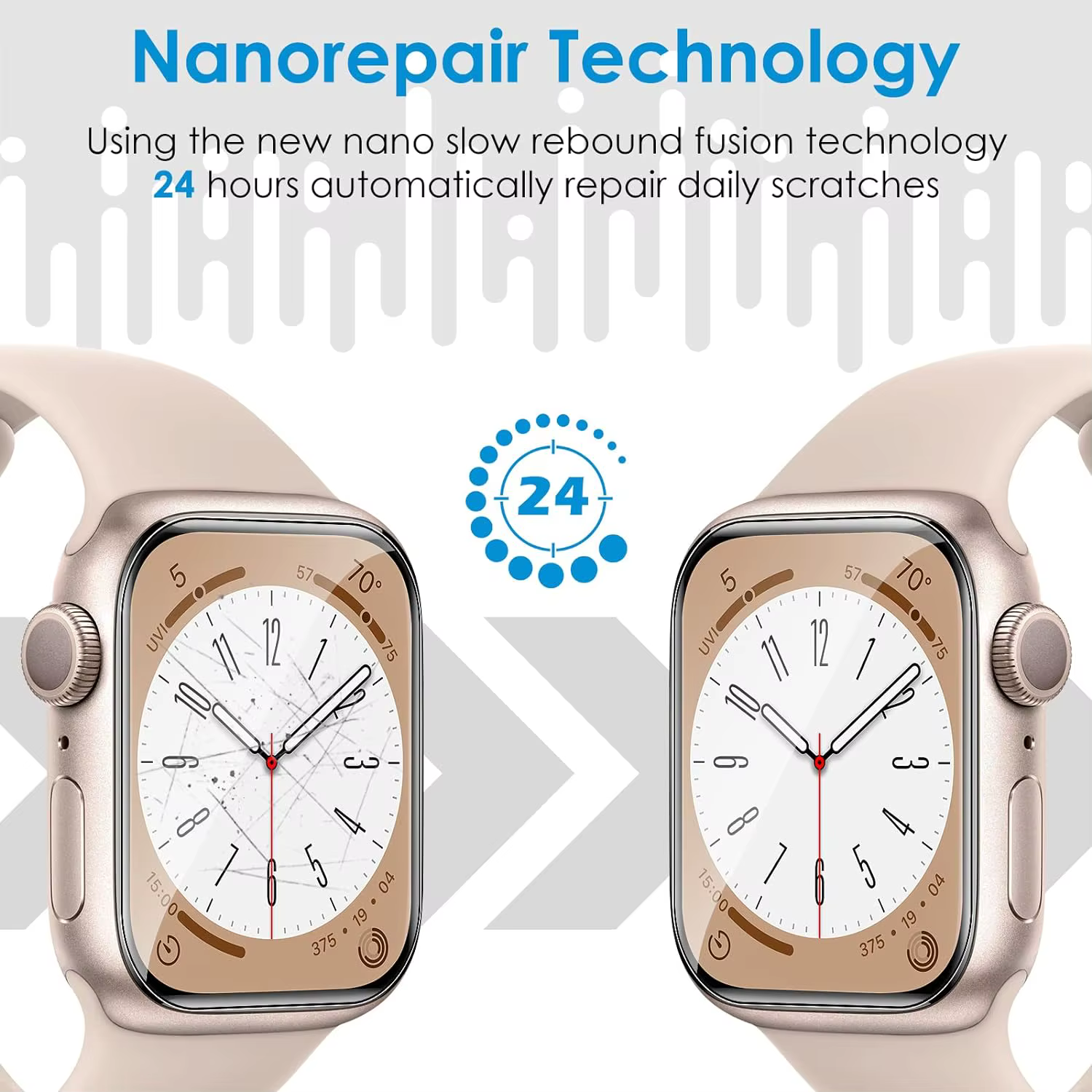 Protecteur d'écran pour Apple Watch 44mm 40mm 45mm 41mm 38mm 42mm iWatch 6 SE 5 4