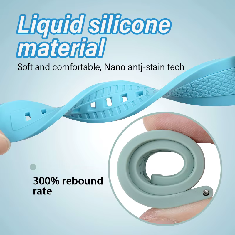 Nouveau bracelet de montre en silicone liquide 20/22 mm universel à libération rapide