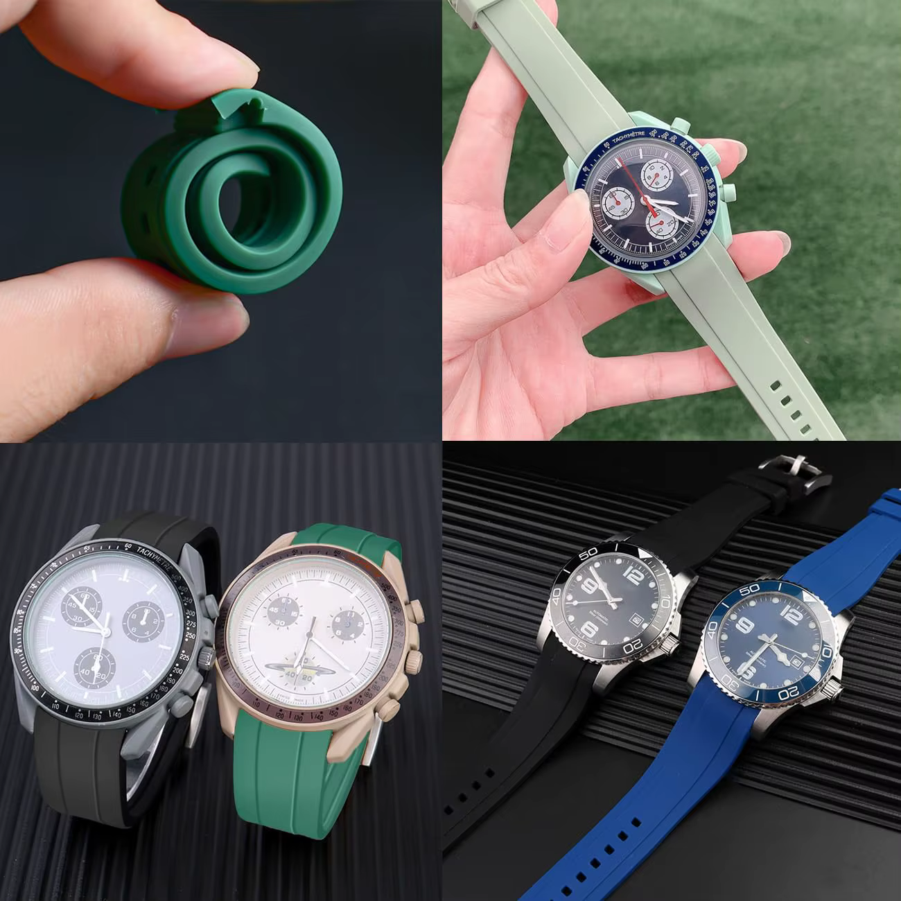 Bracelet en caoutchouc pour montre Omega X Swatch Moonswatch