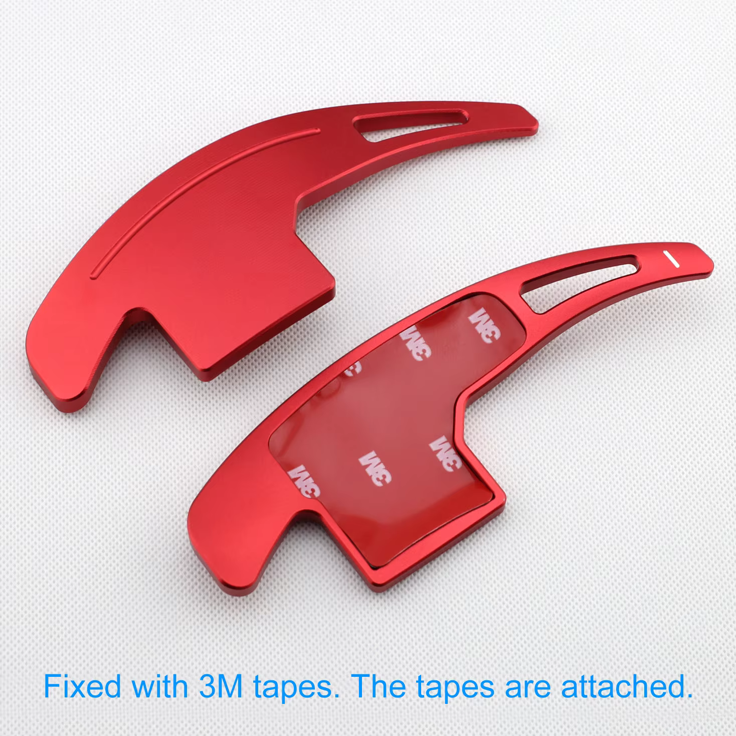 Palette de changement de vitesse intérieure en aluminium, volant, manette de vitesse, garnitures d'extension, accessoires rouges, Ford Mustang 2015-2023