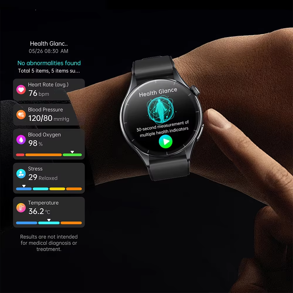 2025 nouvelle analyse de santé ECG + PPG montre intelligente graisse corporelle acide urique pression artérielle traqueur de fréquence cardiaque NFC Smartwatch pour Android IOS