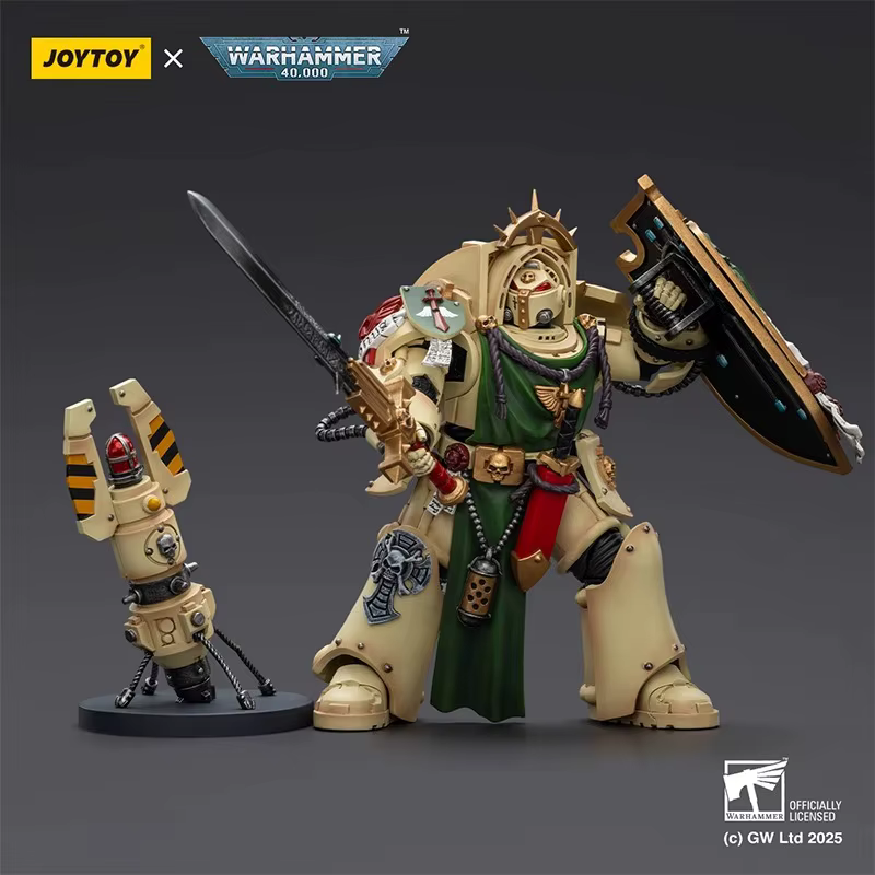 【Accessoires】JOYTOY Warhammer 1/18 Dark Angels Deathwing Knight Squad Knight 1 avec épée puissante, bouclier de tempête et lanceur de téléportation