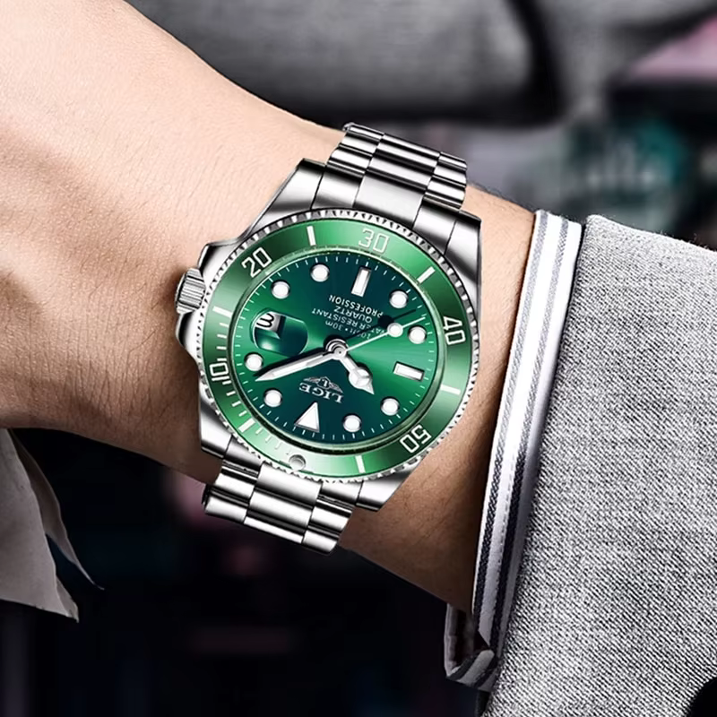 Montre de plongée étanche pour homme