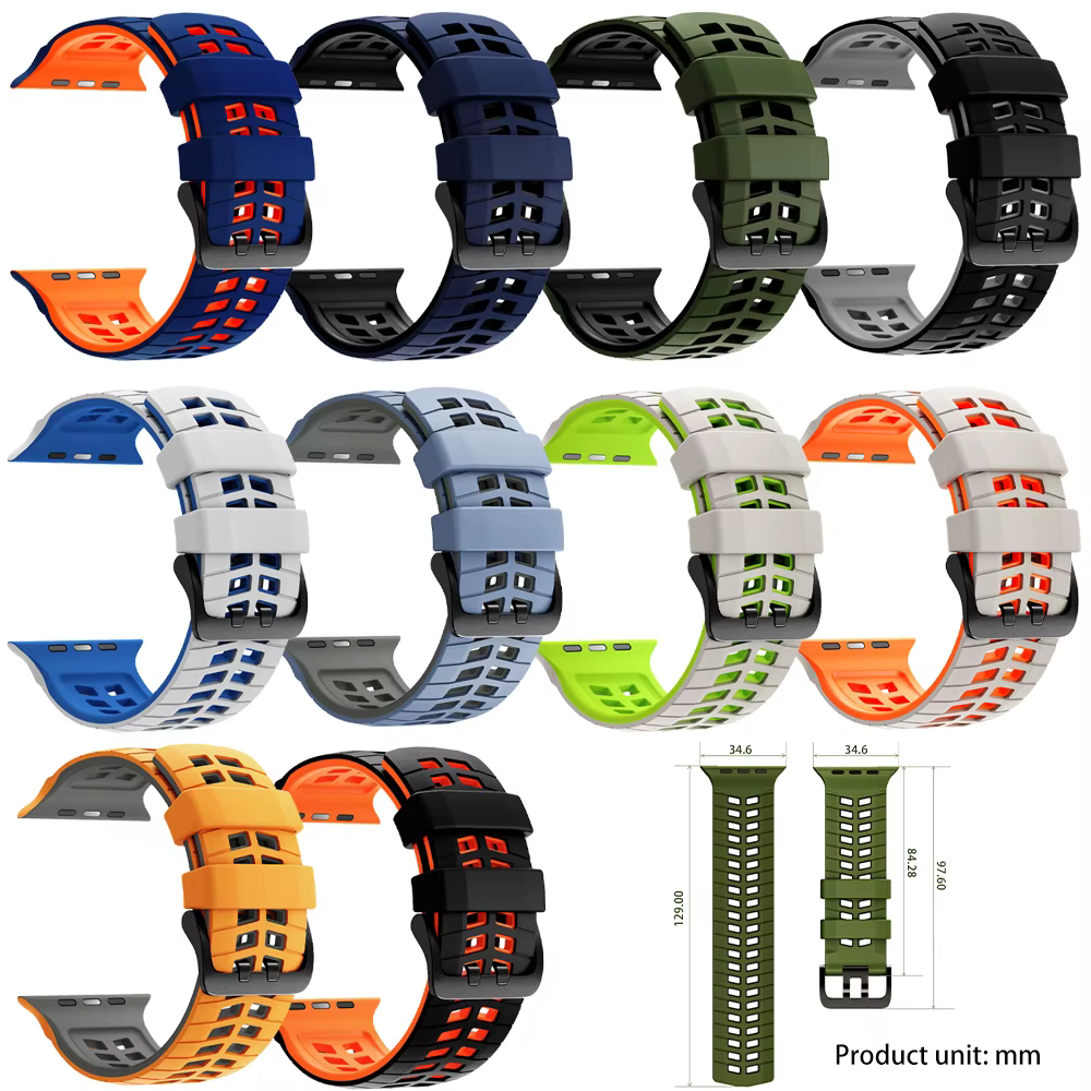 Bracelet respirant pour Apple Watch Ultra 3 2 Series 11 10 9 7 8 6 SE 49mm 45mm 46mm 42mm 44mm