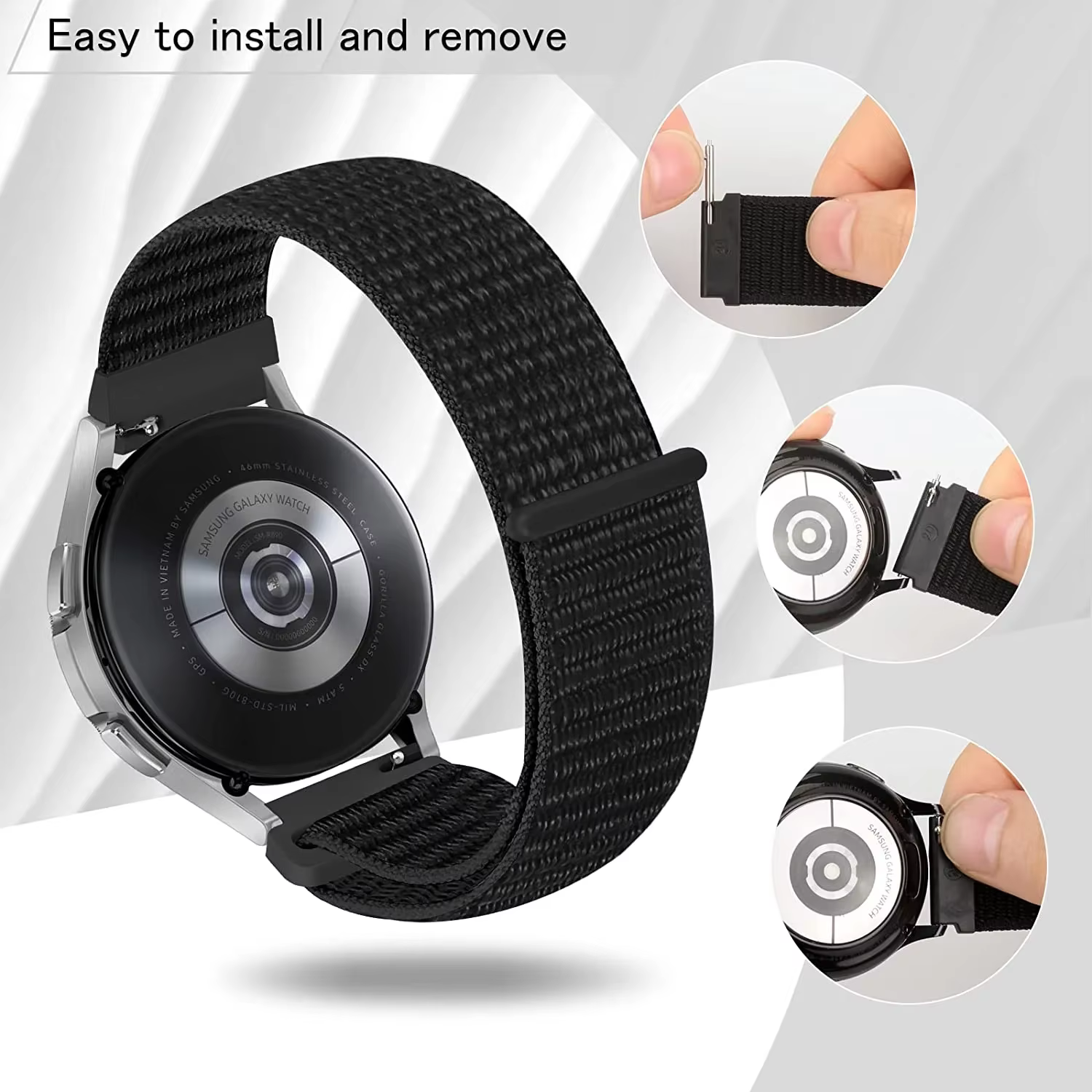 Bracelet à boucle en Nylon pour montre connectée Amazfit Balance