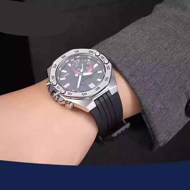 Bracelet de montre en silicone ECB-10 pour la série Casio Edifice ECB-10YP ECB-10AT ECB-950