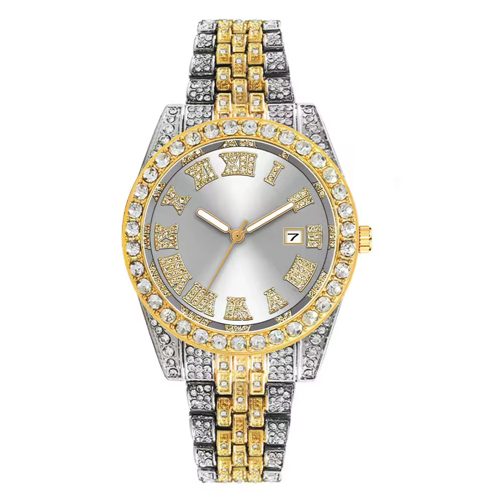 Nouvelle Montre de Luxe Diamantée pour Hommes et Femmes