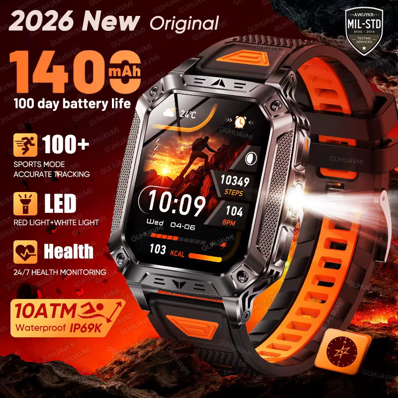Montre connectée sportive pour homme 2026