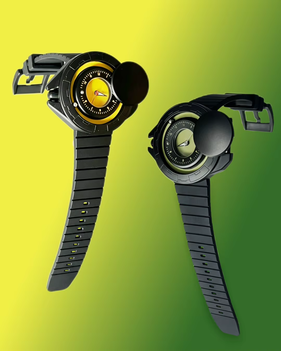 Daniel Gorman Gravity Series montre flottante magnétique hommes conception futuriste automatique Sport montre-bracelet étanche