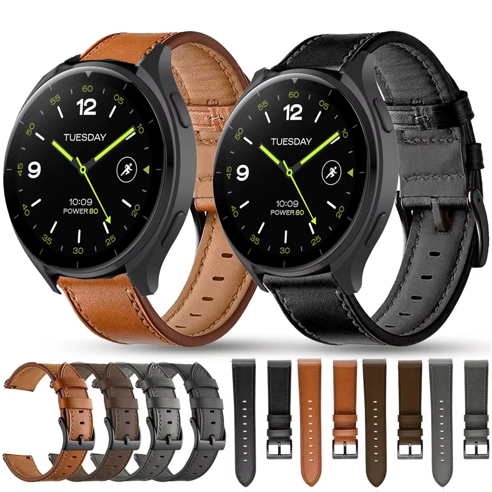 Bracelet de montre en cuir 22mm pour Xiaomi Mi Watch 2