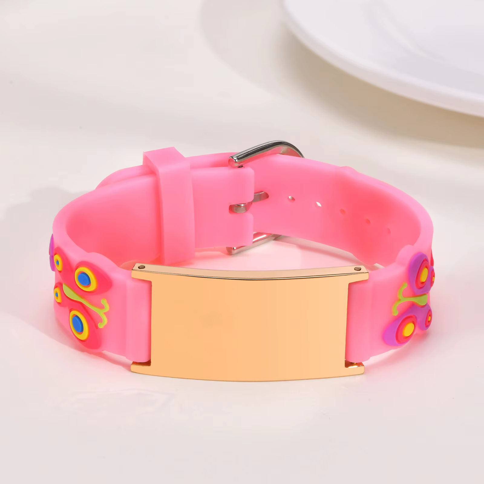 Bracelets personnalisés en Silicone en acier inoxydable