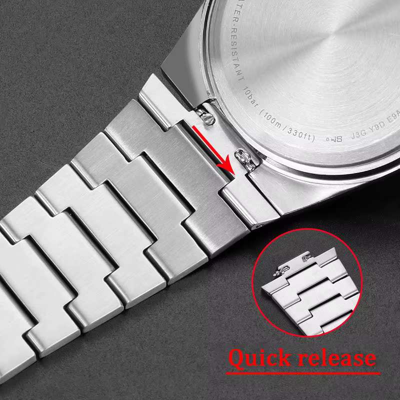 Bracelet en acier inoxydable massif pour Tissot PRX 35MM/40MM