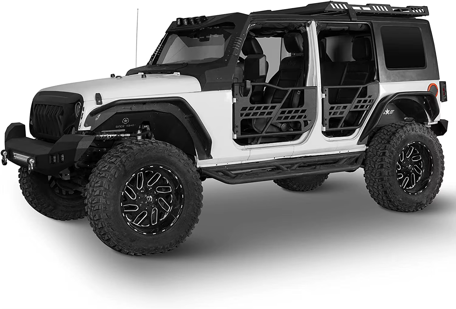 Jeep Wrangler JL 2018 + accessoire demi-porte en acier pour 2 et 4 portes voiture nouvel état accessoires automobiles