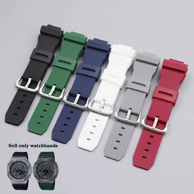 Bracelets de montre pour Casio g-shock GM-2100 GM-S2100 GA-2100 GM-5600/GA5600 silicone hommes sport étanche