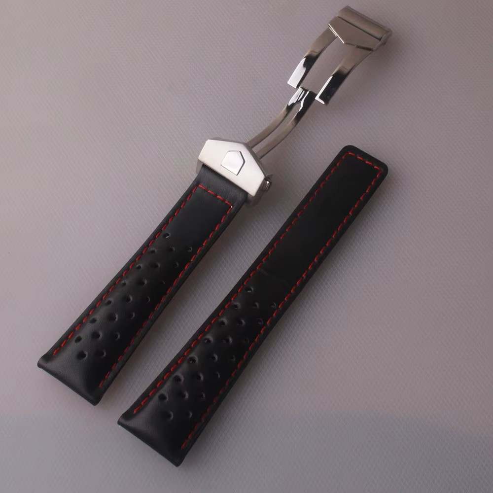 Bracelet de montre en cuir véritable