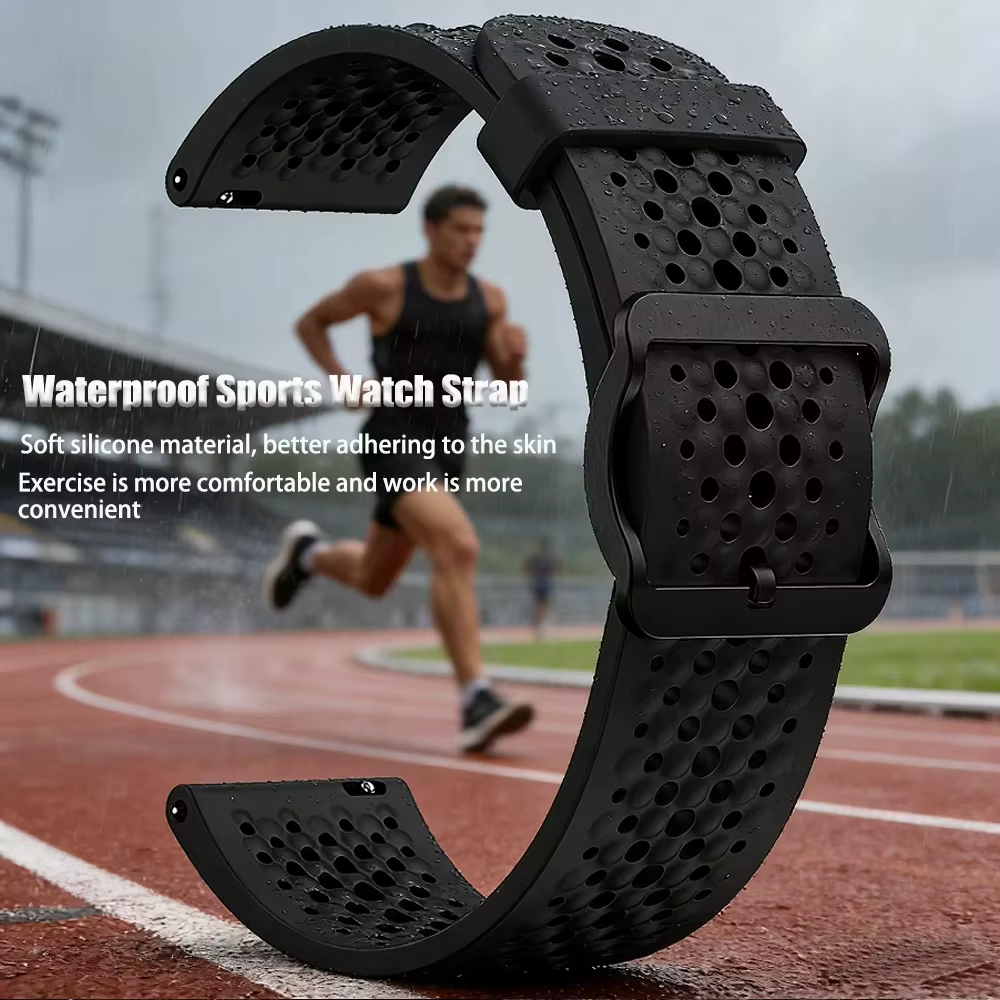 Bracelet en Silicone coloré de 20mm pour Withings ScanWatch 2 42mm/ScanWatch 42mm Sport Correa