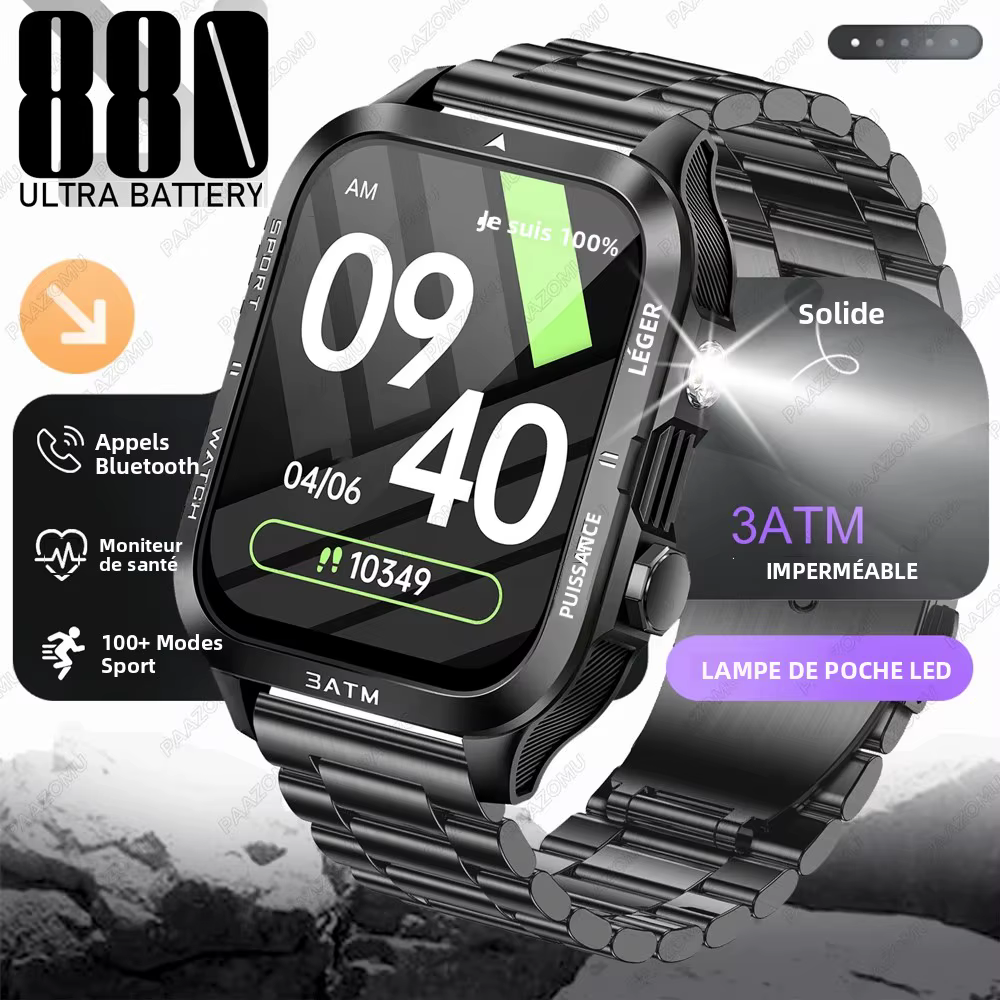 Montre connectée étanche 3ATM