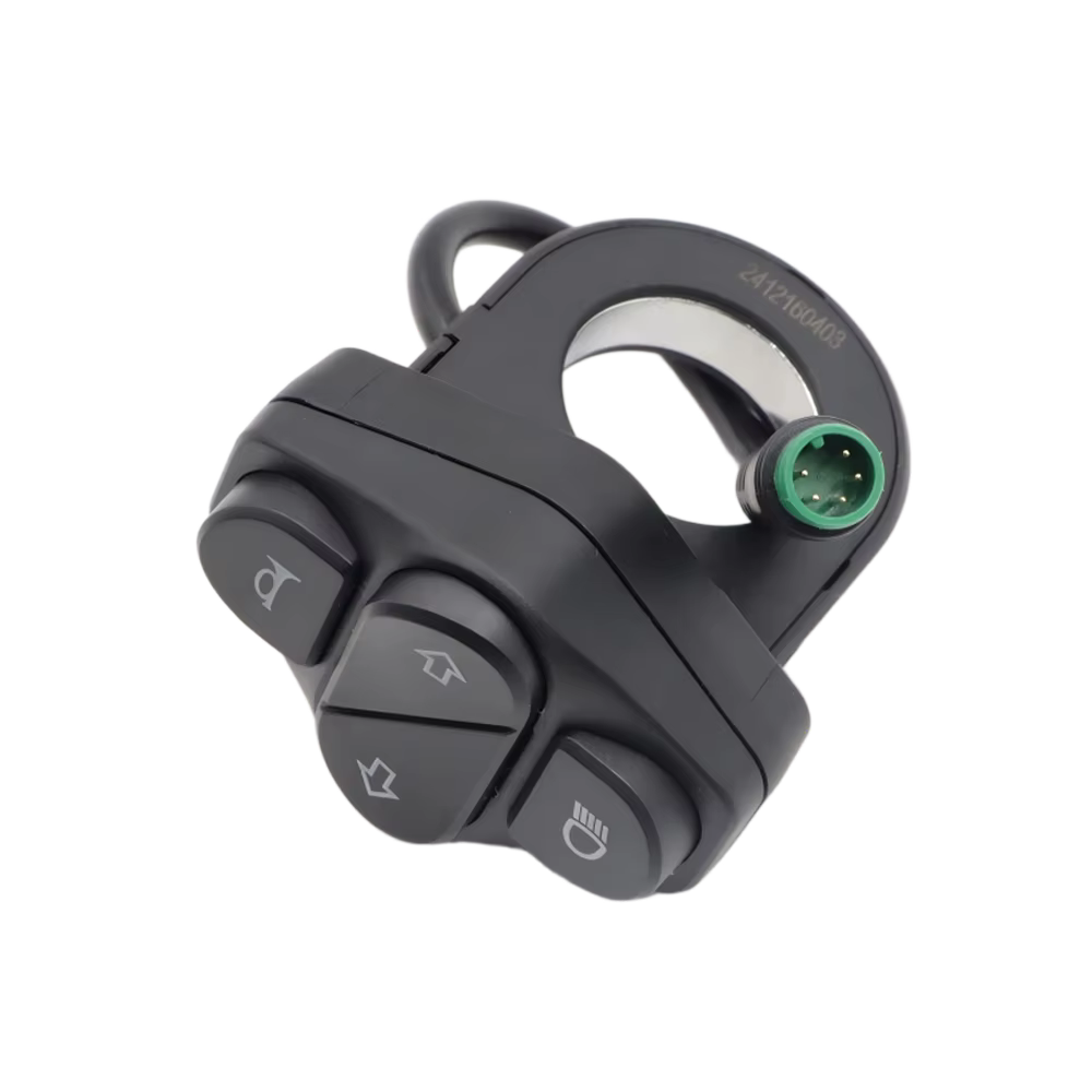 Interrupteur de phare d'origine pour trottinette électrique Kukirin G2 Master, interrupteur de clignotant 5 broches, bouton de klaxon, accessoire