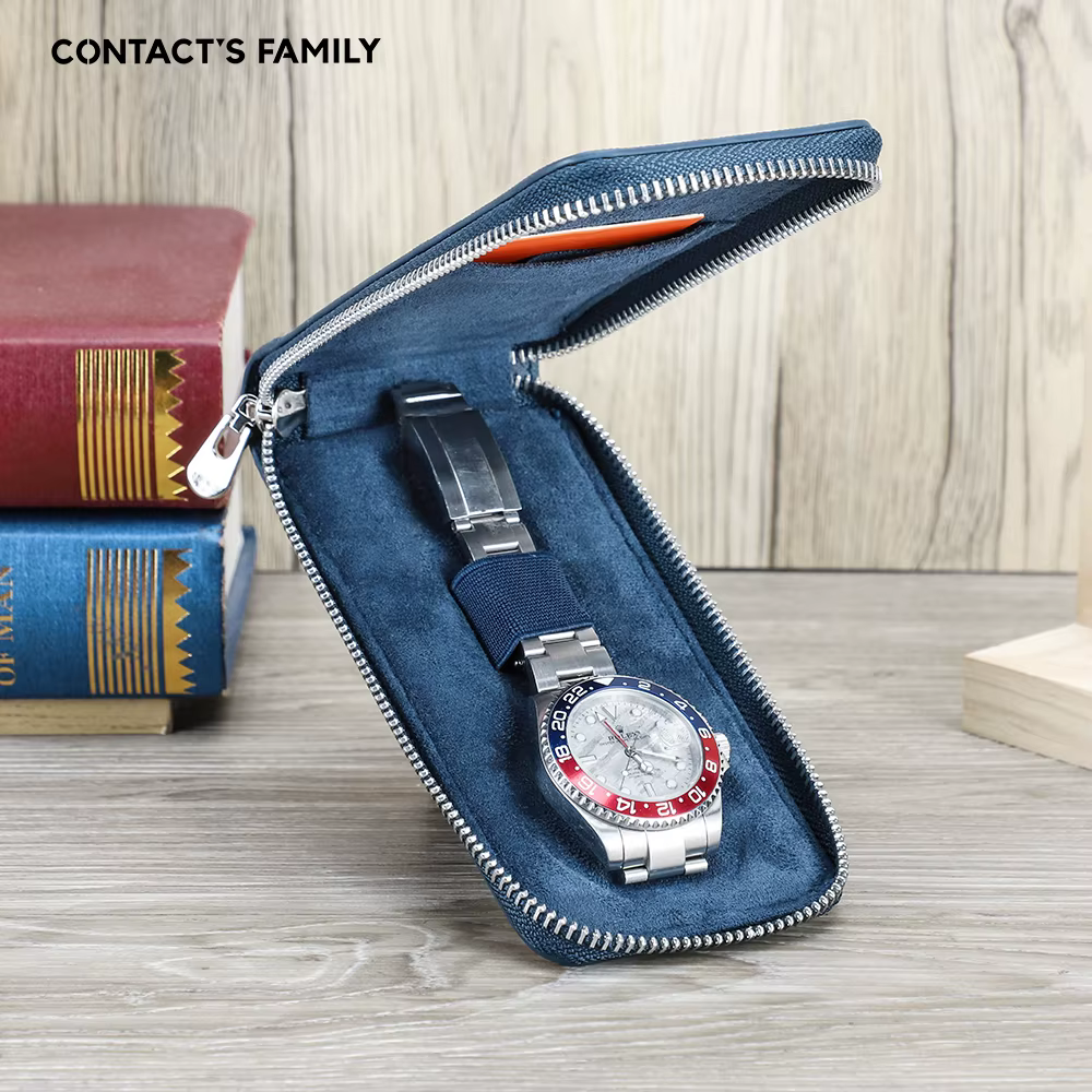 Boîte de montre en cuir multifonctionnelle pour hommes et femmes