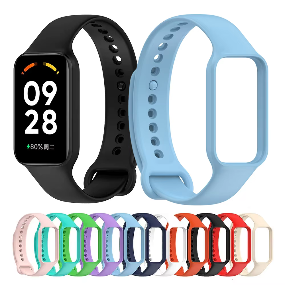 Bracelet de remplacement pour Xiaomi Smart Band 8 sport actif bracelets de montre en Silicone pulsera