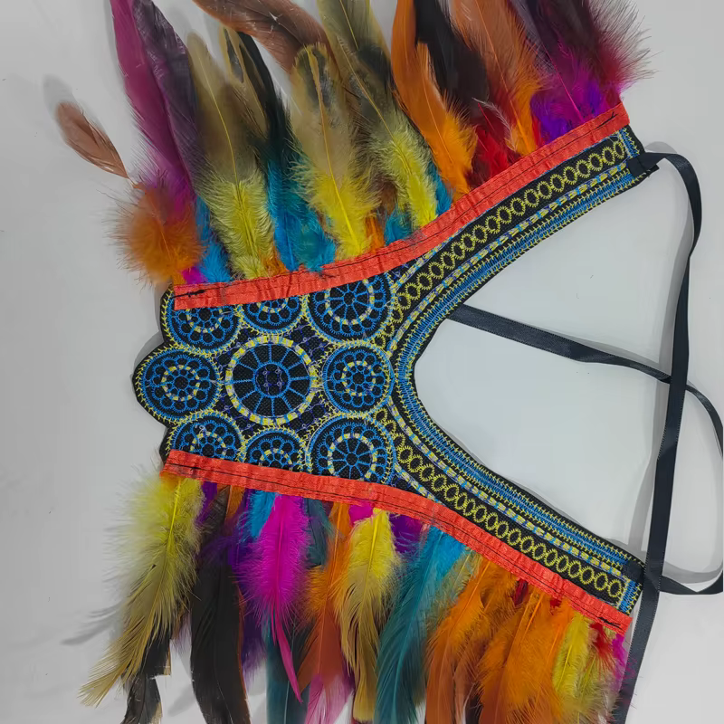 Costume de fête d'Halloween, col, écharpe, col et épaules gothiques en plumes, jeu de rôle de sorcière disponible pour femmes et hommes