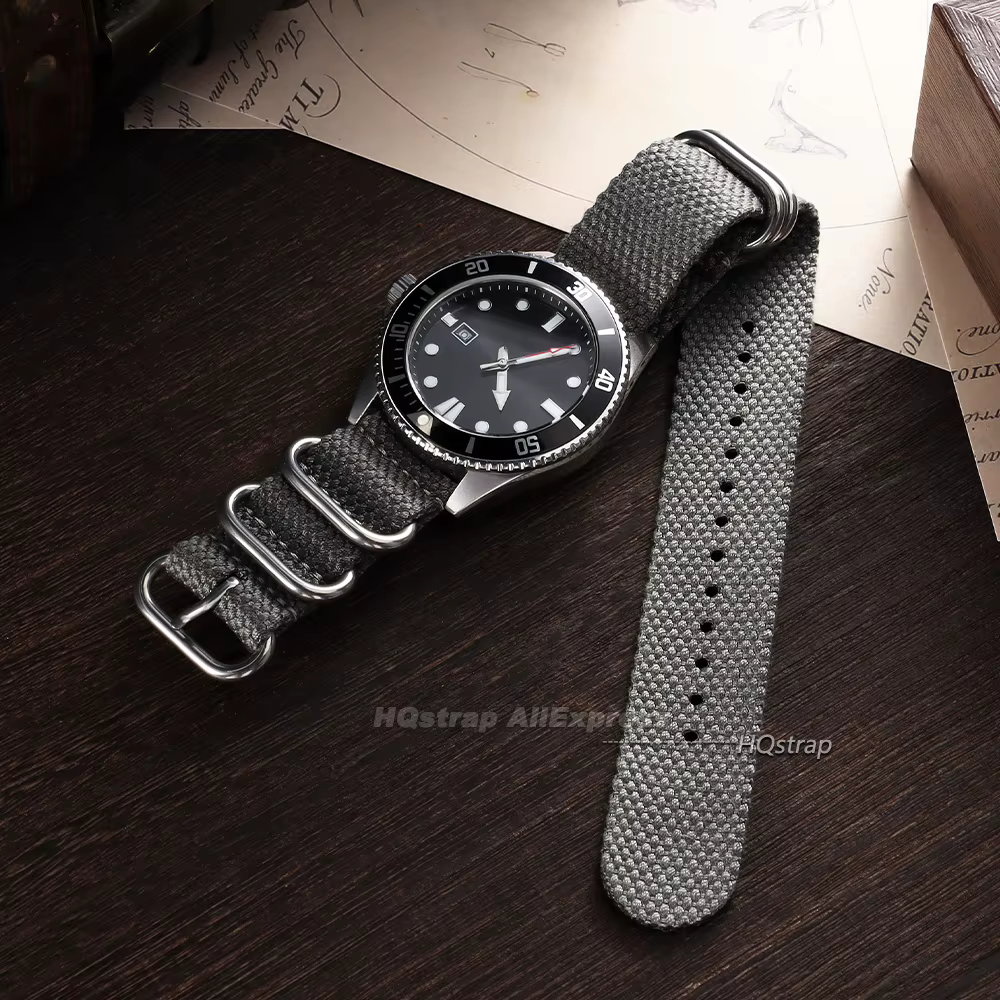 Bracelet de montre en tissu Nylon tissé