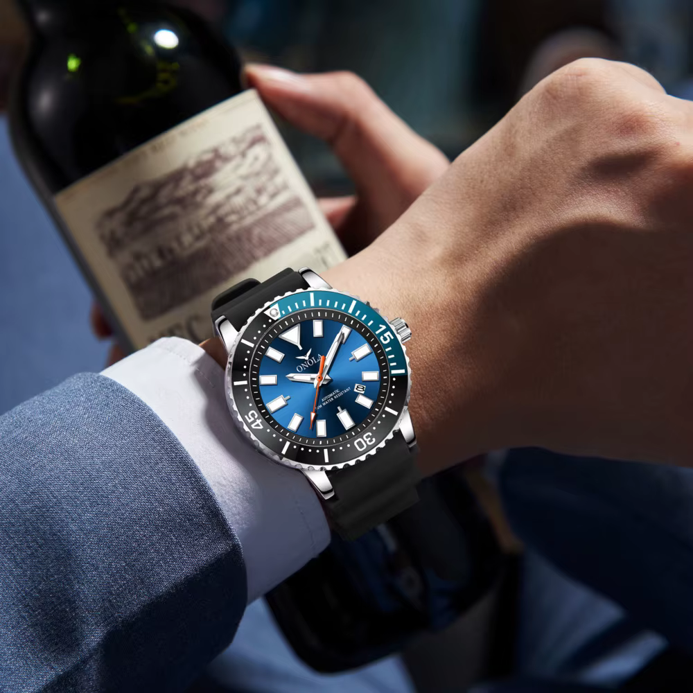 Montres mécaniques à mouvement automatique pour hommes