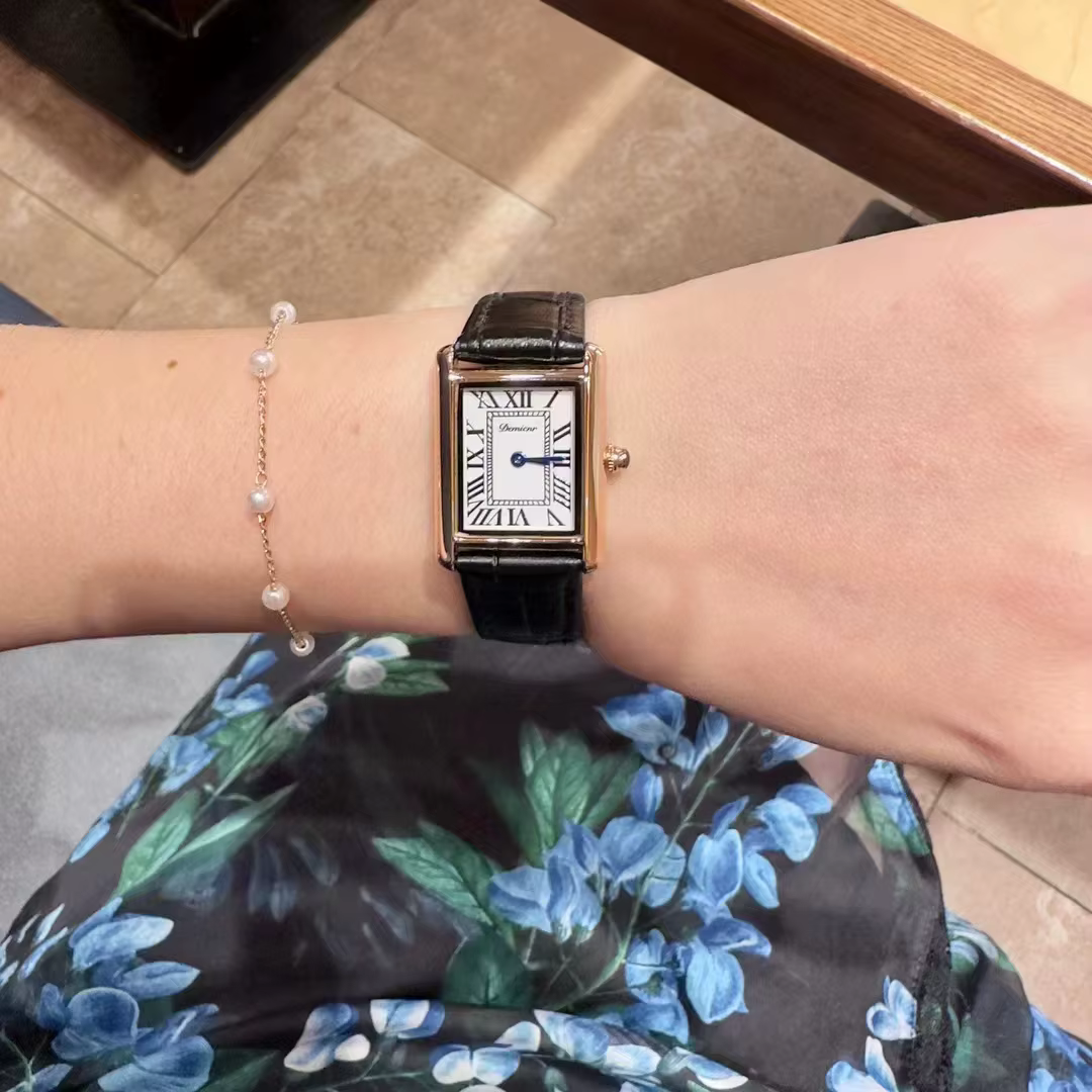 Montre femme pour filles poignet Quartz Reloj or noir rouge Rectangle Orologio dames montre-bracelet élégante bracelet en cuir véritable horloge