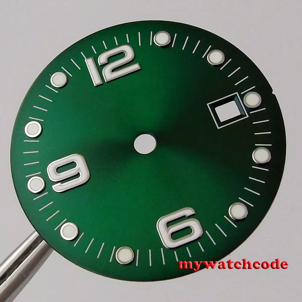 Cadran de montre gris/blanc/bleu/vert/noir