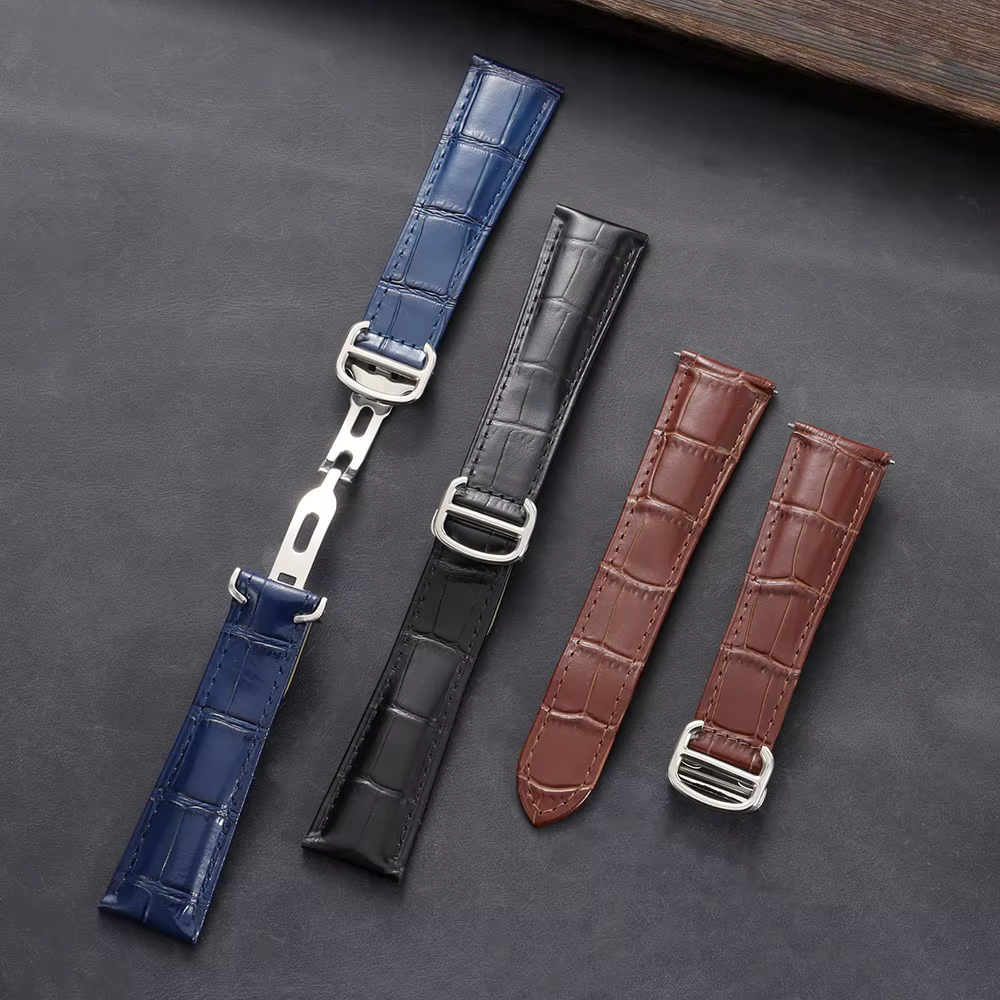Nouveau bracelet de montre à motif Crocodile 18mm 20mm 22mm