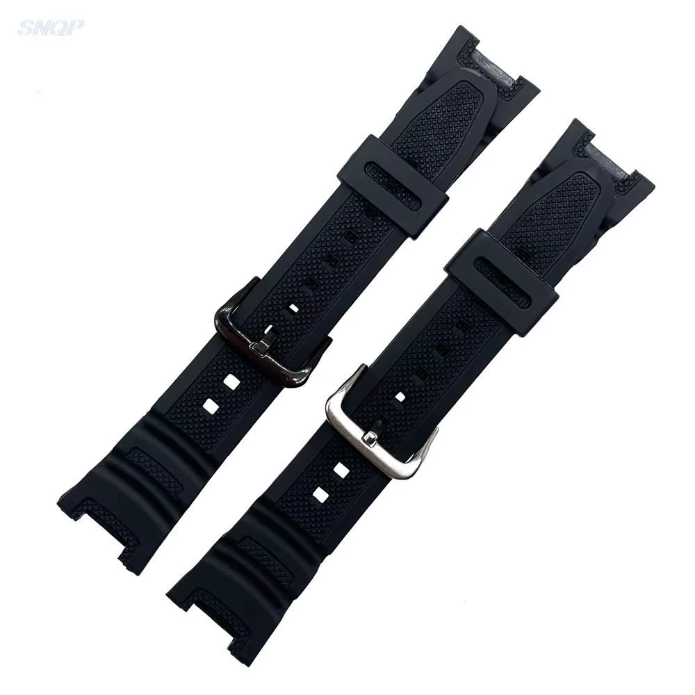 Bracelet de montre en Silicone noir pour Casio SGW-100