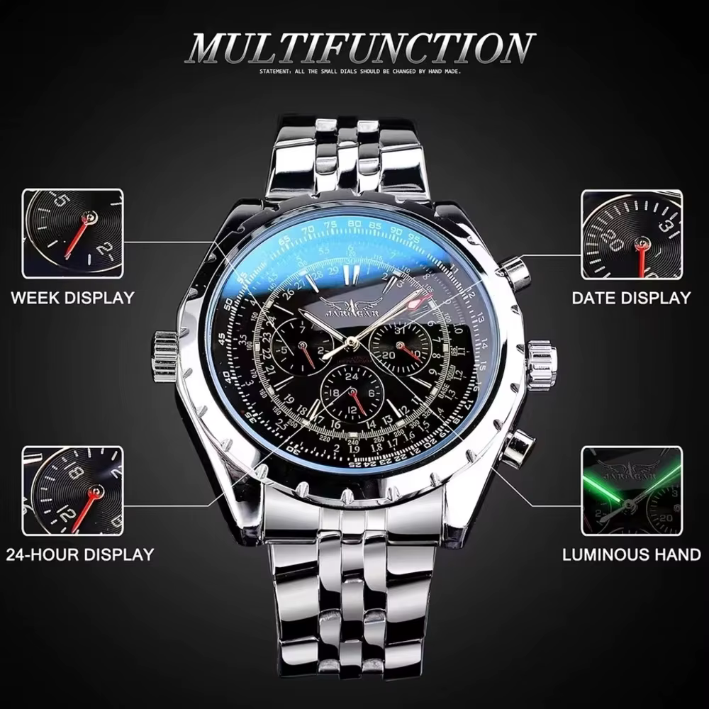 JARAGAR montre mécanique pour hommes