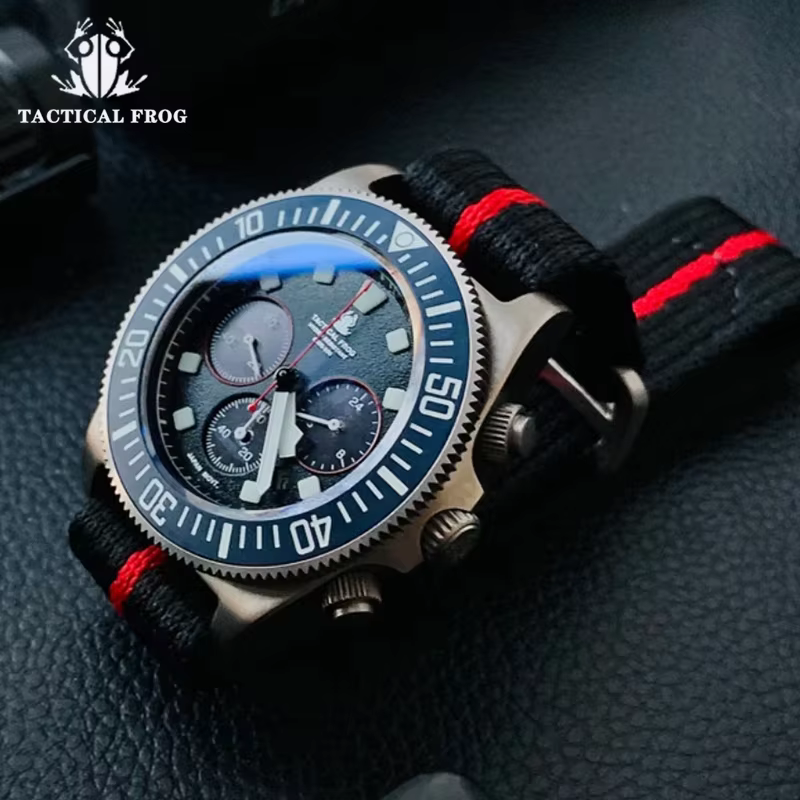 Montre à Quartz tactique grenouille FXD en titane VS75B