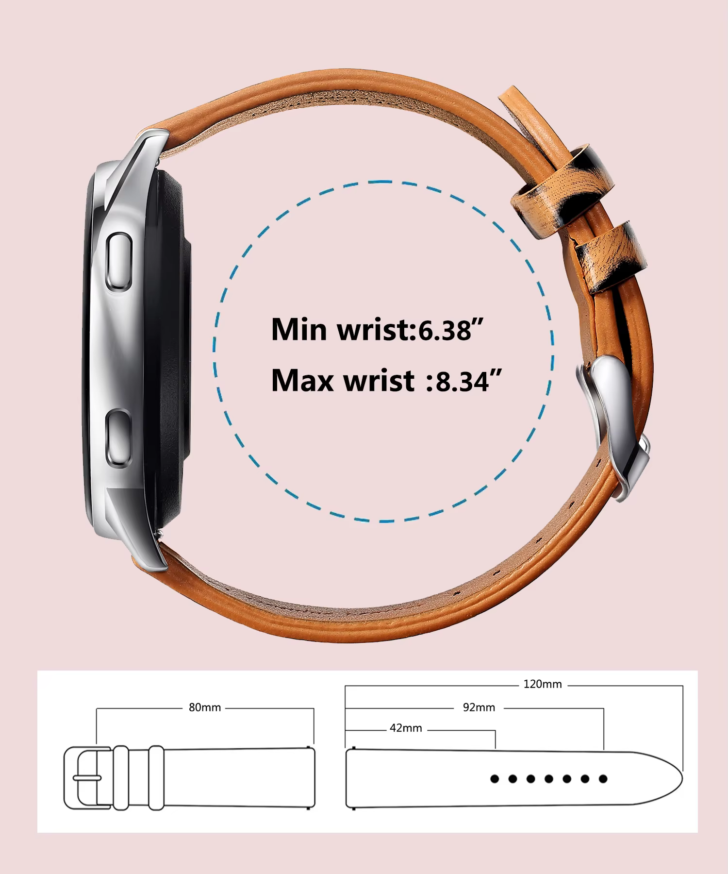 Bracelet de montre en cuir léopard à dégagement rapide, 20mm 22mm, pour femmes