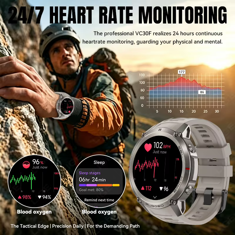 Montre connectée LIGE avec navigation GPS